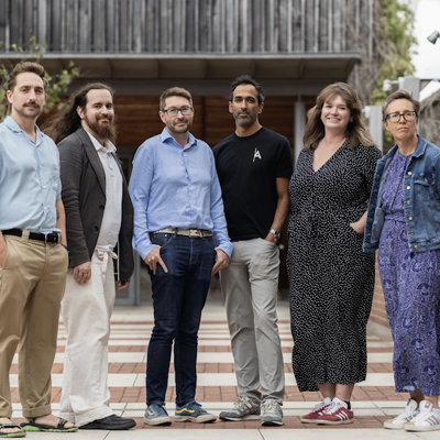 A photo of Programme Directors Jacques, davidad, Mark, Suraj, Gemma and Jenny.