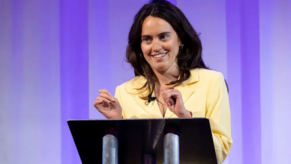 Pippy James speaking at the ARIA Summit 2025