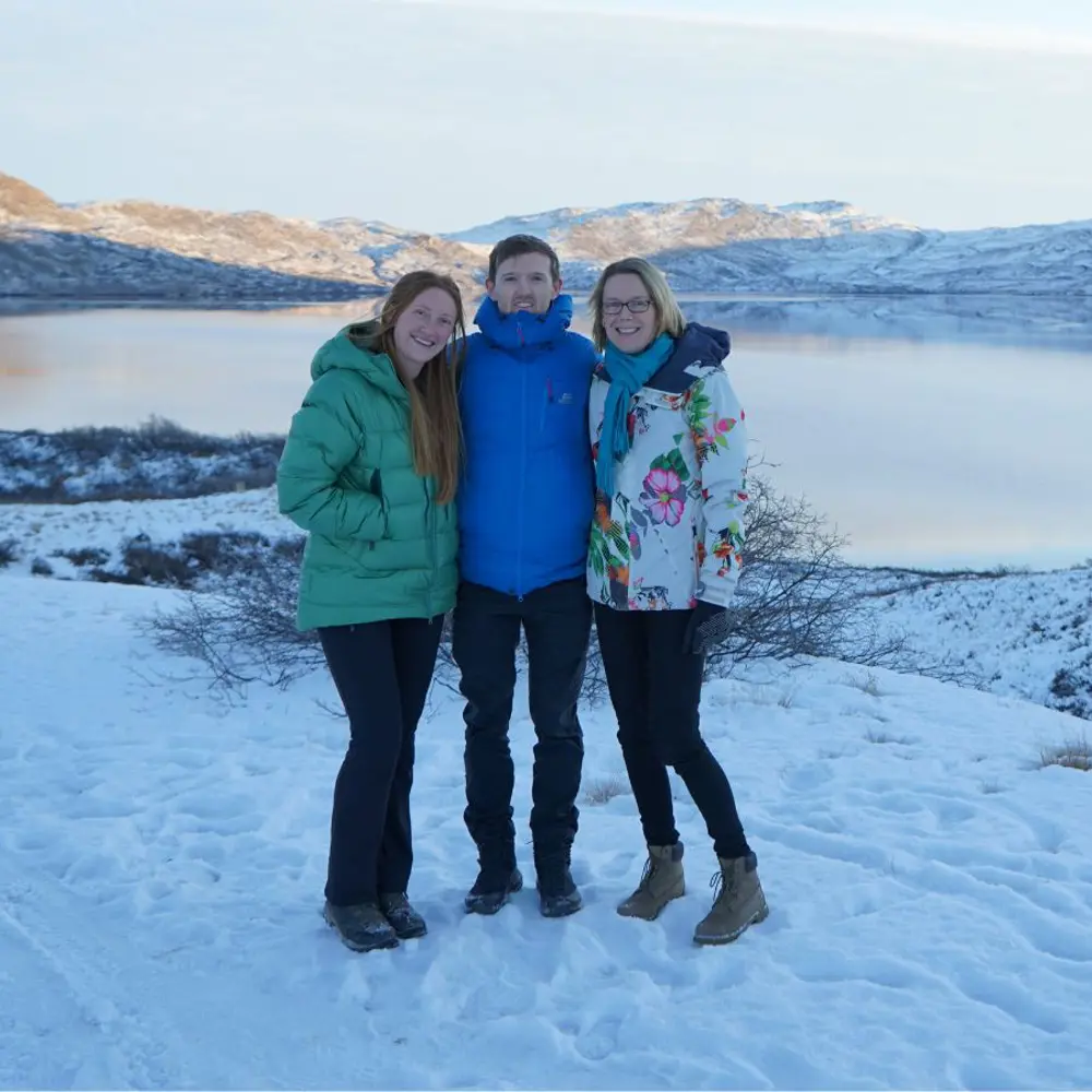 Some of the Forecasting Tipping Points programme team posing for a group photo in Greenland
